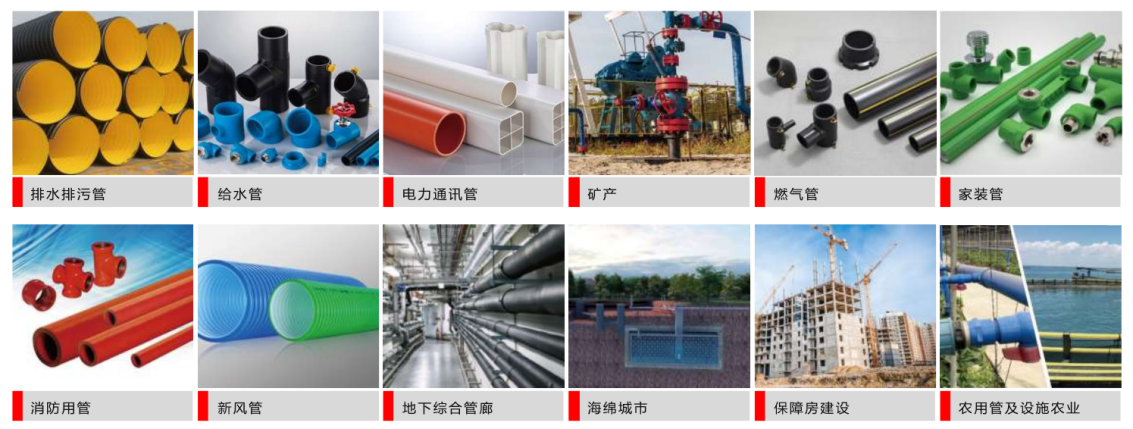 联塑提供全领域的管道及管件产品
